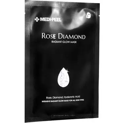 Тканинна маска з алмазною пудрою Medi-Peel Rose Diamond Radiant Glow Mask 25 мл