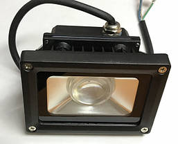Світлодіодний прожектор жовтий із лінзою 10 W 12-24 В IP65 Код.59312, фото 3