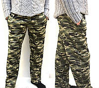 Мужские спортивный зимние камуфляжные трикотажные брюки/Штаны XL,2XL,3XL,4XL Tovta
