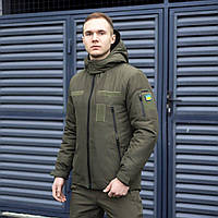 Куртка Pobedov Winter Jacket Motive ЗИМА, Хаки мужская куртка софтшел, зимняя тактическая куртка