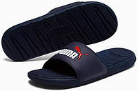 Шльопанці Puma Cool Cat Men's Slides Peacoat/White/High Risk Red р. 8/40.5/26.5см