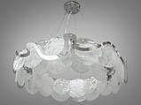Люстра підвісна зі склом у стилі модерн для великої кімнати Diasha 18037-800HR, фото 2