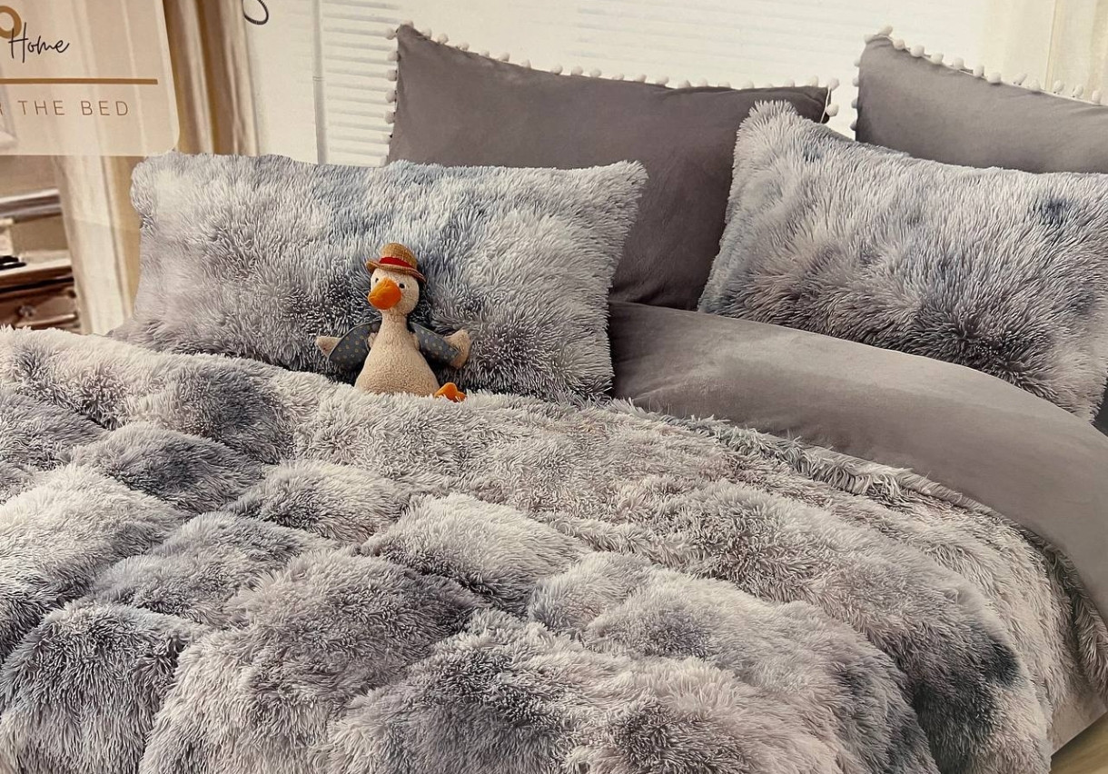 Велюрова постільна білизна " травка", фото 1