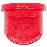 Розпилювач обприскувача щілинний 120/04 (червоний) Agroplast, фото 2