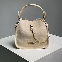 Кремовая женская сумка Guess Bucket Shoulder