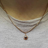 Підвіска каре око з червоного золота 0.53 гр, фото 3