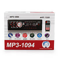 Автомагнітола MP3 1094 BT знімна панель ISO cable