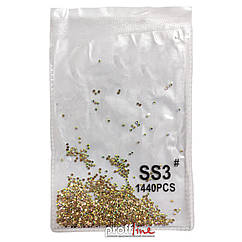 Стрази (хамелеон на золотій підкладці) SS3 (1440 шт.)