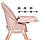 Стілець для годування 4в1 KidWell дерев'яний EATAN WOOD PINK, фото 7