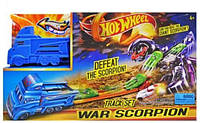 Трек с машинкой и запуском Скорпион Hot Wheel World War Scorpion