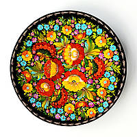 Тарелка , петриковская роспись , диаметр 30 см.