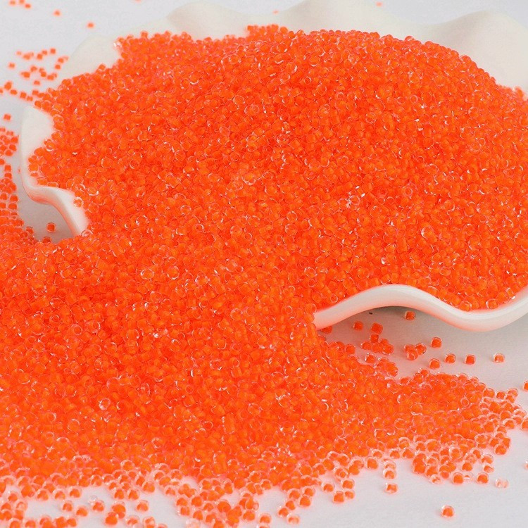 Бісер Профарбований 2 мм 50 г Помаранчевий неон, фото 1