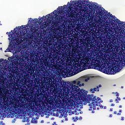 Бісер Профарбований 2 мм 50 г Синій з рожевим