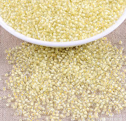 Бісер Профарбований 2 мм 50 г Жовтий ніжний