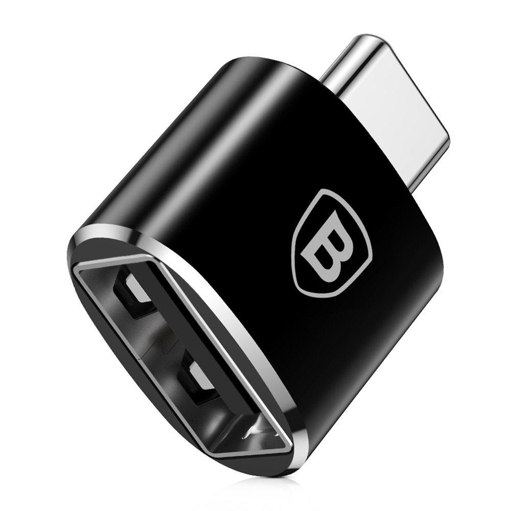 Перехідник OTG Baseus Male Adapter Type-c to USB-A Black CATOTG-01, фото 1