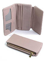 Женский кожаный кошелек D-8008 Pink Кожаные кошельки и портмоне оптом Одесса 7 км