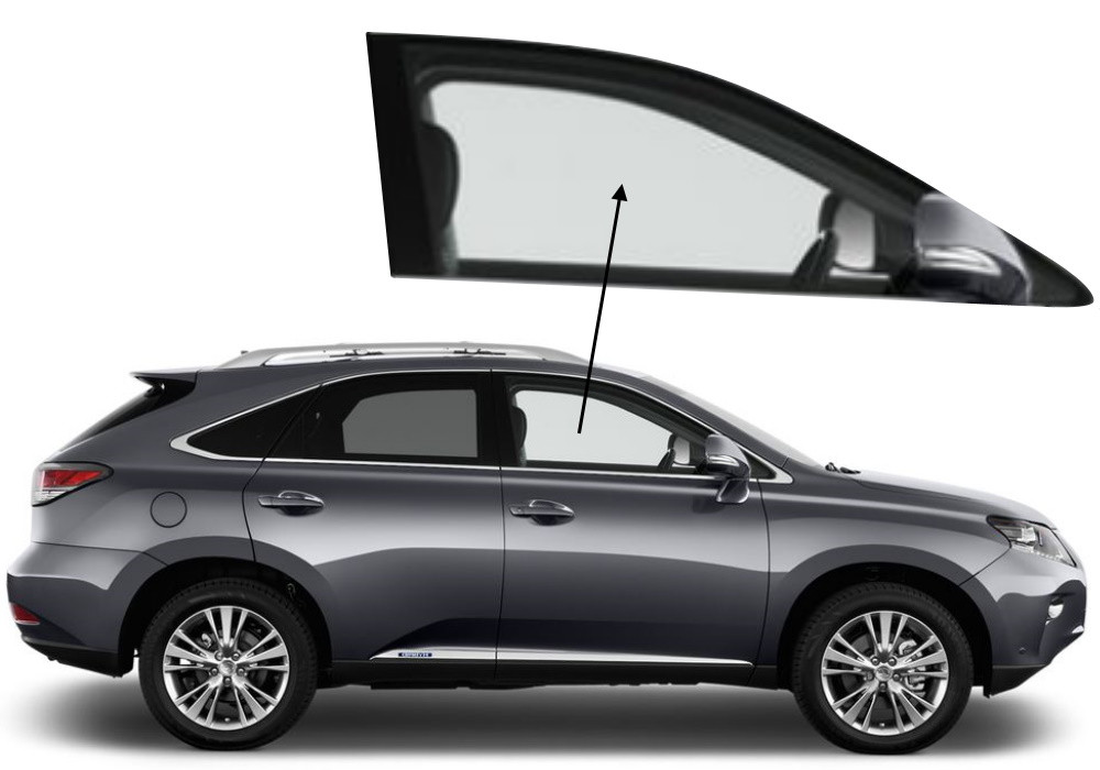 Бічне скло Lexus RX 2009-2015 350/450H передніх дверей праве