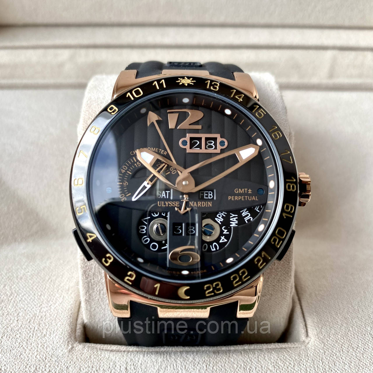 Механічний годинник Ulysse Nardin EL Toro Gold AAA чоловічий з автопідзаводом і сапфіровим склом