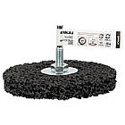 Круг зачисний із нетканого абразиву (корал) Ø 100 мм з тримачем чорний м'який SIGMA (9175281)