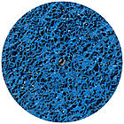 Круг зачисний із нетканого абразиву (корал) Ø 125 мм без тримача синій середня жорсткість SIGMA (9175761)