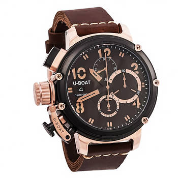 U-Boat CHIMERA CHRONO BRONZE Black Edition чоловічі кварцові годинники преміум класу ААА