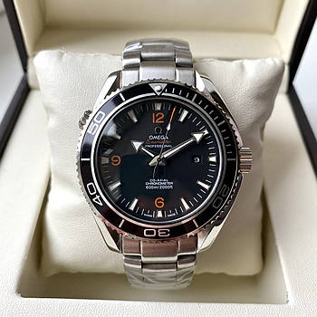 Механічні годинники Omega Seamaster Professional Planet AAA чоловічі наручні на сталевому браслеті і календарем