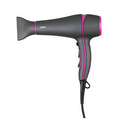 Vgr Professional Hair Dryer V-402 — Фен для волосся з дифузором колір сірий із рожевим
