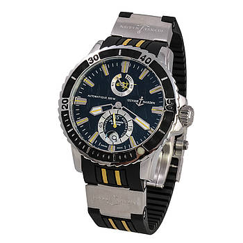 Механічні годинники Ulysse Nardin Diver Artemis Black Titanium Yellow чоловічі ААА класу Японія