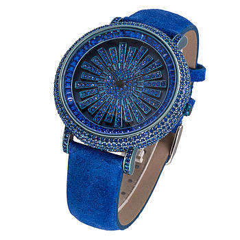 Chopard Full Pave Blue жіночі кварцові наручні годинники сині