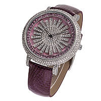 Chopard Full Pave Silver Pink женские наручные кварцевые часы