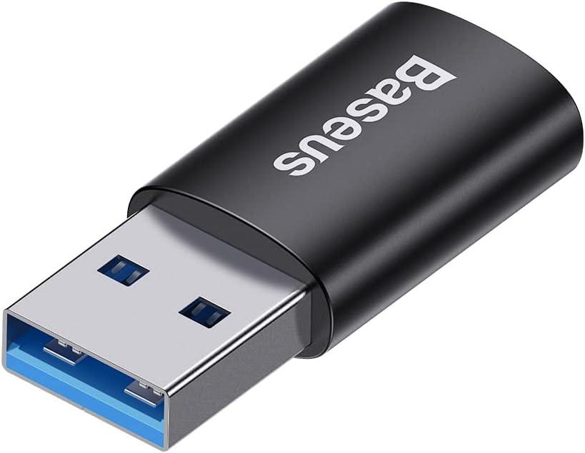 Адаптер Baseus Ingenuity Series Mini OTG Adaptor USB 3.1 to Type-C, Black (ZJJQ000101), фото 1