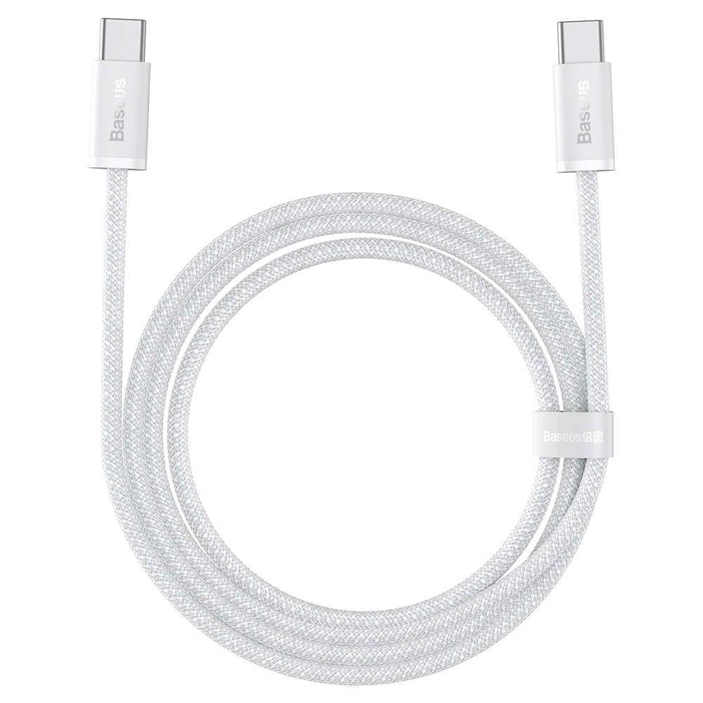Кабель Baseus Dynamic Series Fast Charging Data Cable Type-C to Type-C 100W 1m, White (CALD000202), фото 1