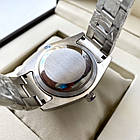 Механічний годинник Rolex Date just black ААА наручний на сталевому браслеті з календарем і сапфіровим склом, фото 5