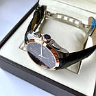 Кварцевий годинник Tissot Couturier Black Gold AAA чоловічий з хронографом на шкіряному ремінці та календарі дати, фото 7