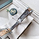 Rolex DateJust Rose Gold 41 mm ААА+ механічний наручний годинник на сталевому браслеті з календарем дати, фото 6