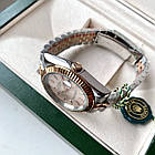 Rolex DateJust Rose Gold 41 mm ААА+ механічний наручний годинник на сталевому браслеті з календарем дати, фото 7