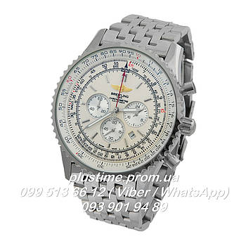 Наручні кварцові годинники Breitling Navitimer Steel Silver ААА клас