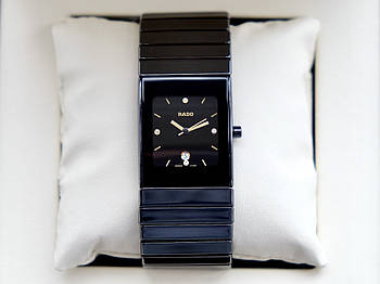 Чоловічі годинники Rado ceramica AAA наручні кварцові з календарем дати на керамічному браслеті