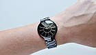 Rado True Thinline Silver Black ексклюзивні надтонкі годинник унісекс ААА класу, фото 5