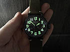 Чоловічий годинник Zenith Type Pilot 20 AAA наручні кварцові з хронографом на шкіряному ремені і сапфіровим склом, фото 7