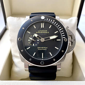 Чоловічі годинники Officine Panerai Luminor 1950 Submersible Amagnetic механіка з сапфіровим склом і календарем