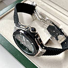 Наручний годинник Hublot Big Bang Silver AAA кварцовий чоловічий з хронографом на каучуковому ремінці та сапфіром, фото 8
