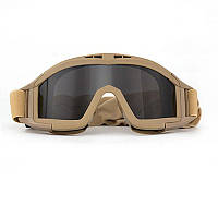 Баллистическая маска Revision Desert Locust Goggles песочная