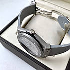 Наручний годинник Hublot Fusion Gray AAA автомат механічний з календарем чоловічі годинники на каучуковому ремінці, фото 8