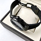 Чоловічий годинник Hublot classic fusion chronograph all black AAA наручні з хронографом на каучуковому ремінці, фото 5