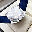 Наручний годинник Tag Heuer Calibre 16 Formula 1 Blue AAA чоловічий кварцовий з хронографом на каучуковому ремінці, фото 4