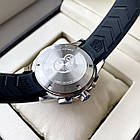 Чоловічий годинник Tag Heuer Aquaracer Calibre 16 Black Chronograph наручний кварцовий на каучуковому ремінці, фото 4