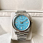 Механічний годинник Rolex Oyster Perpetual Tiffany 41 mm AAA чоловічий наручний з автопідзаводом і сапфіром, фото 9