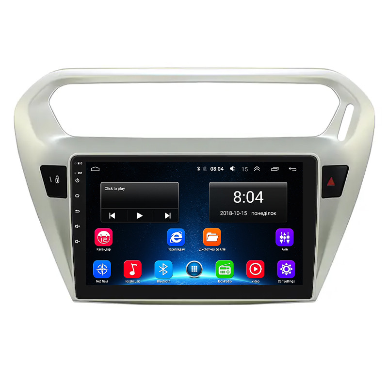 Штатна магнітола 9" Lesko для Peugeot 301 I 2012-2016 2/32Gb/ Wi-Fi GPS Optima Пожо