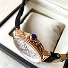 Чоловічий годинник Ulysse Nardin Maxi Marine Gold White Arabic Numerals AAA механічні з автопідзаводом на каучукі, фото 7